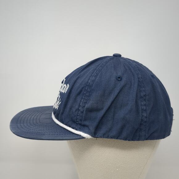 Radar Skis Slideback Baseball Cap Blue One Size Adjustable Embroidered Rope - Picture 3 of 8